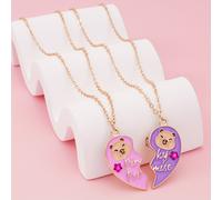 TEMU 2pcs Collares de Moda con Colgante Adorable Capibara BFF para Adolescentes - Conjuntos Mejor & Novia. Regalos Perfectos para Festivales, Fiestas y