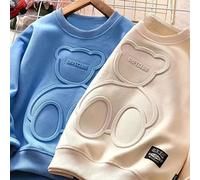 TEMU 2pcs Conjunto de Sudadera con Capucha de Oso Teddy - Tops de Larga y Cuello Sueltos y Cómodos con Oso Lindo, Ropa Casual para /Otoño, Fácil Cuidado y a (Sudaderas con Estampado de Oso Teddy)