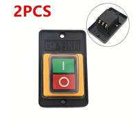 TEMU 2pcs de botón NO/OFF de control de parada 10A 220V/380V