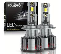 TEMU 2pcs Faros LED CANBUS para Coche H7 H11 H4 H1 HB3 9005 HB4 9006 Conector Plug and Play 70W 6500K Lámpara Automática