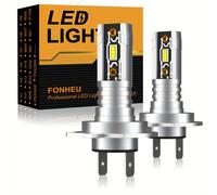 TEMU 2pcs Faros LED H7 Canbus con chip 5530, 18000LM 60W 6500K blancos súper brillantes, enchufar y usar para faros delanteros y luces antiniebla de coche