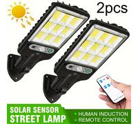 TEMU 2pcs Lámpara Solar de para Exteriores con Inducción de Cuerpo | 108 LEDs, IP44, 3 , Control Remoto, Fácil Instalación para Decoración de Navidad y Halloween