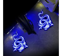 TEMU 2pcs Luces Proyector de Puerta de Coche LED - Bienvenida al Paso, Funcionamiento con Batería, de 200-350lm, Regalo para Niñas