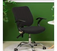 TEMU 2pcs/set elástica para silla de comedor de ordenador de color sólido, de silla de brazo elevadora de spandex, protector de asiento lavable para dormitorio, oficina, decoración del hogar