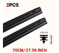TEMU 2pcs Tira de Goma para Limpiaparabrisas de Coche (Recambio) 8mm 14" 16" 17" 18" 19" 20" 21" 22" 24" 26" 28" Accesorios para Automóviles