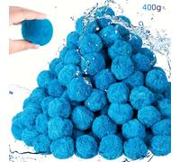 TEMU 3.1 libras de de filtro de piscina para bomba de filtro de arena, bolas de fibra de piscina reutilizables, arena de filtro de piscina para de acuario, de filtros de arena de piscina