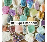 TEMU 3-5/5-8/10-14/18-23/38-43 piezas de de especímenes minerales de piedra de cristal para joyería decorativa, tallado, set de regalo de San Valentín, regalo de San Valentín, regalo de San Valentín