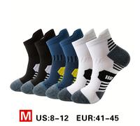 TEMU 3 de calcetines deportivos profesionales de calidad para , ideales para , escalada al , ciclismo ; calcetines gruesos tipo toalla en tallas 39-45