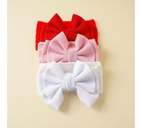 TEMU 3 Diademas para Bebé - Diseño de y Transpirable, Ajustables con Cordón para Verano Pascua, Rosa para Uso Diario y Exterior, , Cómoda