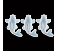 TEMU 3 moldes de silicona de resina de pez Koi, moldes de resina epoxi para colgantes de Koi, moldes de silicona de peces, para decoración, fabricación de joyería de colgantes