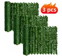 TEMU 3 Paneles de Artificial Resistentes a los UV - 150 cm de 50 cm Uno, Pantallas Verdes Duraderas para Patio, , Jardín y - Decoración Exterior Impermeable para , Fiestas , Natural, Fácil Instalación