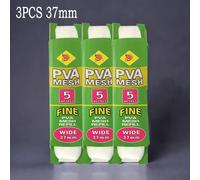 TEMU 3 piezas 5M Bolsa de malla PVA soluble Carp Feeder Señuelos de pesca Montaje Gancho Bolsas de envoltura 25Mm 37Mm 44Mm Aportaciones de pesca