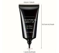 TEMU 3 piezas de 30 ml de gel de modelado 3D para uñas, pegamento para diseños de uñas y de uñas DIY - Esmalte de gel transparente para dibujar, moldear, escultar y decorar