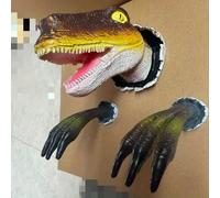 TEMU 3 piezas de 3D, mural de dinosaurio, conjunto de 3 piezas, artesanía para interiores, exteriores y jardines, un único a las habitaciones, y espacios al .