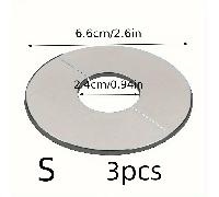 TEMU 3 piezas de cubierta decorativa triangular dividida de acero inoxidable para válvulas, para grifos de ducha, tuberías de calefacción y ocultadores de orificios de pared redondos
