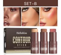 TEMU 3 Piezas de en Barra: Kit de , No y Resistente , en Barra e Iluminador con Brocha para un Look - Ideal para Halloween, Acción de Gracias y Navidad