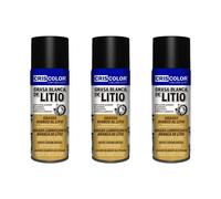 TEMU 3 Piezas de Grasa de Litio Blanca 400ML Lubricante Multiusos para Puertas de Garaje, Bisagras, Rodamientos, Engranajes, Uso Automotriz, , Industrial y Doméstico