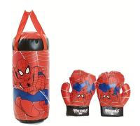 TEMU 3 Piezas de Guantes de Boxeo Temáticos de Marvel , Juguete y Relajante - 1 Saco de Boxeo y 2 de Guantes Rojos, Adecuado para Mayores de 14 Años, Regalo de o Fiestas