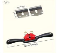 TEMU 3 piezas de herramientas manuales para carpintería | Adecuado para carpinteros y , recortadora de bordes de hierro ajustable para uso doméstico