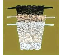 TEMU 3 Piezas de Insertos de Encaje Elegantes para Mujer - Almohadillas Antiderrames y Antibrillo, Adecuadas para Lencería, Accesorios Cómodos y Discretos para Sostén, Color Sólido ( a /Secado)