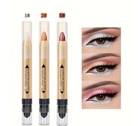 TEMU 3 Piezas de Lápiz de de Ojos con y - Barra , Polvo para Looks de Maquillaje de Día a Noche, Aplicación para Principiantes y Profesionales