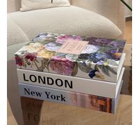 TEMU 3 Piezas de Libro Decorativo para el Hogar, Libro de Lujo Grande para Decoración de Mesa de Café, Libro Artificial de - Decoración Estética para Estantería de Sala, Dormitorio u Oficina