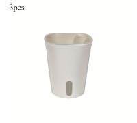 TEMU 3 piezas de macetas de plástico de riego automático, macetas absorbentes, macetas de plantas verdes, decoración de mesa, adecuadas para plantar en interior y exterior