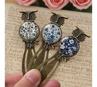 TEMU 3 Piezas de Marcadores Metálicos Flores, Accesorios Duraderos para Lectura, Regalo Elegante para Amantes del Libro, Decoración para Libros, Ideal para Mujeres