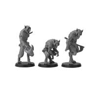 TEMU 3 Piezas de Miniaturas de Gnolls para RPG, de la Fantasía Compatibles con la Mayoría de de Juegos de Mesa, Ferozes para Campañas de Juegos y Tablero