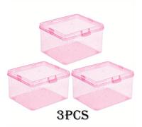 TEMU 3 Piezas de Organizadora con Abatible, Ideal para Joyería y Cosméticos, Estuche Moderno de Plástico con Cubierta Antipolvo, de Organización para el Hogar