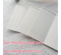 TEMU 3 piezas de papel relleno para cuaderno de viajero Fromthenon, para planificador mensual y semanal, diario retro, refuerzo interior, papel de oficina vintage, cuaderno de diario.