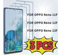 TEMU 3 piezas de protector de pantalla para teléfono móvil para OPPO Reno 11F / OPPO Reno 12F / OPPO Reno 13F, ultra duradero, anti-rotura, sin , vidrio templado de 9H
