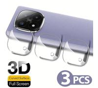 TEMU 3 piezas de protectores de lente de cámara de vidrio templado compatibles con Xiaomi Mi 15T Pro 14T 13T Pro Xiaomi Redmi Note 14 Pro+ 13 Pro 4G 5G 12 Pro Plus película de lente HD