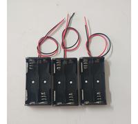 TEMU 3 piezas de soporte para baterías domésticas para 2 pilas AA, superior , con de almacenamiento de pilas con cable