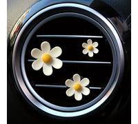 TEMU 3 piezas de Yisi, perfume de coche lindo y rosa, decoración de colorido, pequeño y , aroma de flor de coche, clip de aroma para aire acondicionado.