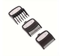 TEMU 3 piezas Guías de cortadora de pelo Combs Trimmer Guías de corte para estilismo Herramientas de acoplamiento Compatible 1,5 mm/0,059 pulgadas 3 mm/0,118 pulgadas 4,5 mm/0,177 pulgadas