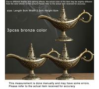 TEMU 3 piezas Lámpara Mágica de Aladino Retro de Auspiciosa Porta Incienso, Decoración de Quemador Interior para el Hogar, Adecuado para Ramadán, Yoga, Meditación y Decoración del Hogar
