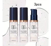 TEMU 3 piezas/set Primer Transparente: y de fácil absorción, los poros sin grasa. una base para el maquillaje, obstrucciones o acabado . Ideal para uso diario, fiestas navideñas e viajes
