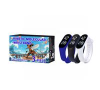 TEMU 3 piezas/set Pulsera Electrónica Repelente de Mosquitos, Deportiva, Física, Pantalla Táctil, y Casual, Adecuada para Hombres y Mujeres