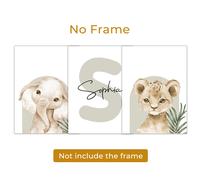 TEMU 3 pósters personalizados de con , para decoración del hogar. Pancartas a medida en cartón animal ( y ) ideales como regalo o adorno sin ; perfectos también por Halloween/Navidad