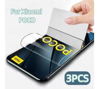 TEMU 3 protectores de pantalla de hidrogel de para teléfono móvil Xiaomi Poco F6 F6 Pro F5/5G F5 PRO/5G para M6 M6 4G M6 Pro M6 Plus C61 C65 C51 4G C55 X5 Pro X5 5G C50 (3 unidades)
