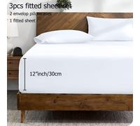 TEMU 3 Sábanas Ajustables Queen Size de Bolsillo Extra Profundo - Microfibra Premium 1800, Ultra Suaves y Antiarrugas, Altura de 12", 8 Opciones de Color, Lavable a Máquina