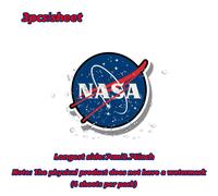 TEMU 3 unidades/hoja Calcomanía de Vinilo Duradera e en la NASA | Acabado Mate, Pegatina Autoadhesiva para Parachoques de Autos y Laptops, Adecuada para Superficies de Plástico