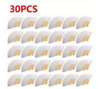 TEMU 30 abanicos de papel artesanales, perfectos para uso manual, recepciones de , decorativos y práctica de caligrafía