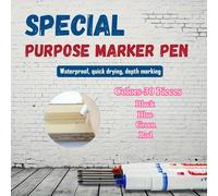 TEMU 30 bolígrafos de punta larga con fórmula a base de aceite - Resistentes para marcar en carpintería, madera, cerámica, instalaciones de baños - Punta de precisión