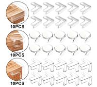 TEMU 30 Esquinas Transparentes de PVC Anticolisión, Protectores para Mesas de Café, Guardias Anticolisión con Adhesivo Fuerte, Cojines de Seguridad para Muebles, Formas en L/T/Redonda