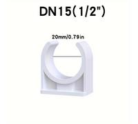 TEMU 30 piezas de abrazaderas de U de PVC para tuberías de agua, soporte para mangueras con un diámetro interior de 20 mm, color .