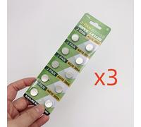 TEMU 30 piezas de pilas AG3/LR41, AG4/LR626, AG1/LR621, AG10/LR1130, AG13/LR44, pilas alcalinas de botón de 1.5V para relojes