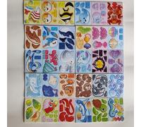 TEMU 30 Piezas de Rompecabezas 3D Únicos del , Kit de Montaje Manual DIY con Colores Vibrantes para Fiestas, Regalos de , Interacción -Hijos y Recompensas Escolares