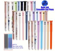 TEMU 30 Piezas Set de Bolígrafos de Gel Borrables: 20 Bolígrafos . Fácil de Borrar, Punta Media de 0., Agarre Lavable, Suministros de Oficina, Regalo de Papelería, al Colegio